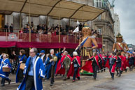 Image 276 / Society of Young Freemen with the Worshopful Companiy of Weavers escorting Gog and Magog in the Lord Mayor's Procession on 8th November 2014