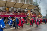 Image 277 / Society of Young Freemen with the Worshopful Companiy of Weavers escorting Gog and Magog in the Lord Mayor's Procession on 8th November 2014