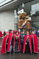LMP-2015-025 / The Guild of Young Freemen with the Worshopful Companiy of Weavers escorting Gog and Magog in the Lord Mayor's Procession on 14th November 2015