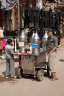 Boys buying water / Water stall in Islamic Cairo with two boys