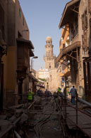 Roadworks / Extensive roadswork on an Islamic Cairo street
