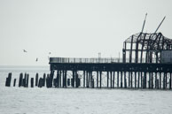 Burnt Remains of the Pier / The end of Hastings pier which suffered a disaster fire on 5th October 2010