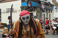 Skull Pirate / Skull looking pirate at the beginning of the annual Hastings Pirate Parade