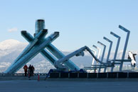 Vancouver 2010 Olympics / Reminders of Vancouver 2010 Olympics - one of the flame and mascot on right