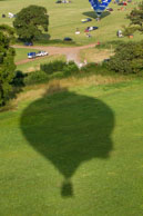 Our Shadow / Watching the shadow of the French Cockerel balloon which I was flying in