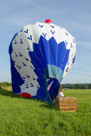 French Cockerel was landed / Just after landing in the French Cockerel balloon
