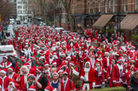 London Santacon 2015 - #370 / Hundreds of Santas take to the London streets to spread Christmas cheer