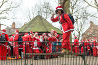 London Santacon 2015 - #423 / Hundreds of Santas take to the London streets to spread Christmas cheer