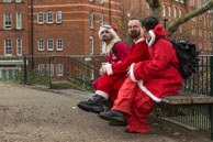 London Santacon 2015 - #427 / Hundreds of Santas take to the London streets to spread Christmas cheer