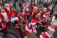 London Santacon 2015 - #566 / Hundreds of Santas take to the London streets to spread Christmas cheer