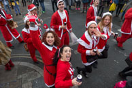 London Santacon 2015 - #572 / Hundreds of Santas take to the London streets to spread Christmas cheer