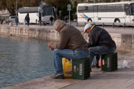 Old men fishing / Croatia in October 2011