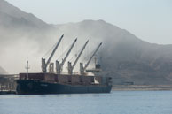 Loading ship / Images from Aqaba, Jordan in early November 2013