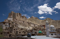 Leh Palace / View of Leh Palace from below in the town