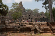Ruined temple / Temples, their surrounding and people in Seim Reap, Cambodia