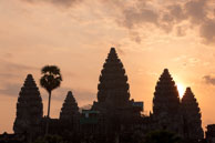 Golden light at Angkor Wat / Temples, their surrounding and people in Seim Reap, Cambodia