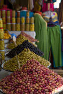 Olives in Marrakech Souk / Marrakech, Morocco in April 2013
