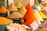Spice cones in Marrakech Soak / Marrakech, Morocco in April 2013