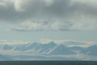 Snow covered Peaks / Snow cover peaks along Isfjorden, Svalbard