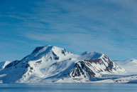 Mountain ridges / Curved mountain ridges at Burgerbukta / Brepollen, Svalbard