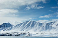 Snow covered Peak / Snow covered peak at 14th July Glacier, Svalbard